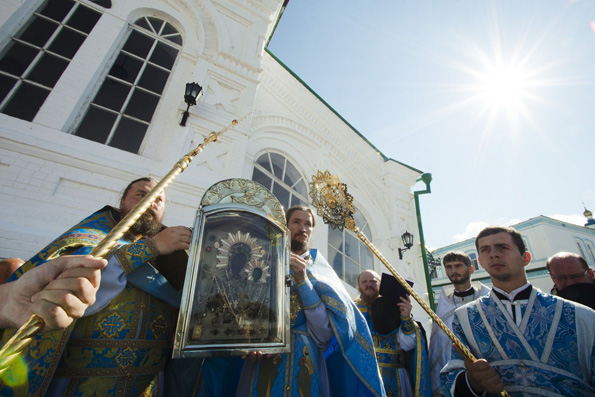 Собор Грузинской иконы Божией Матери Раифского мужского монастыря отметил свой престольный праздник