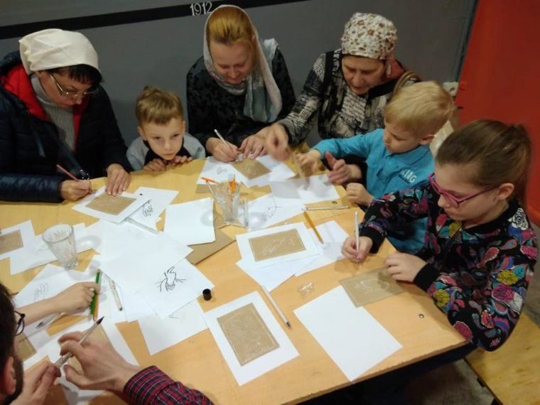 В Музее Казанской епархии состоялся мастер-класс по иконописи для детей