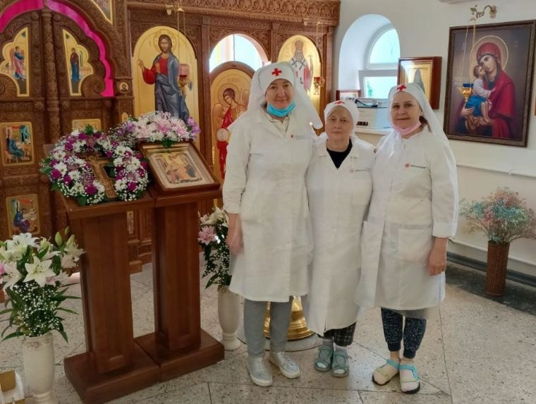 Сёстры милосердия Татарстанской митрополии потрудились в военном госпитале в Ростове-на-Дону
