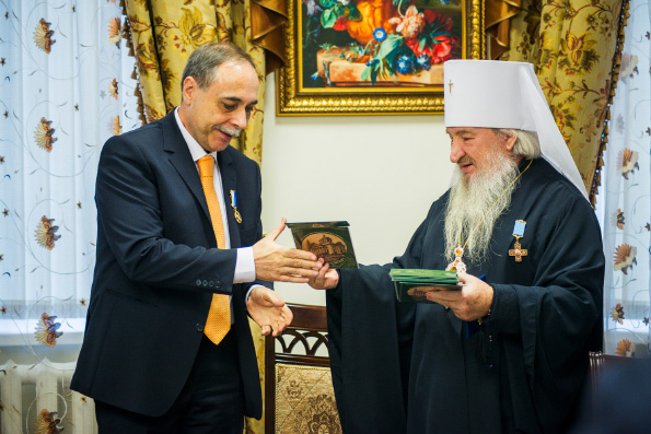 Митрополит Феофан встретился с Послом Болгарии в России Бойко Коцевым