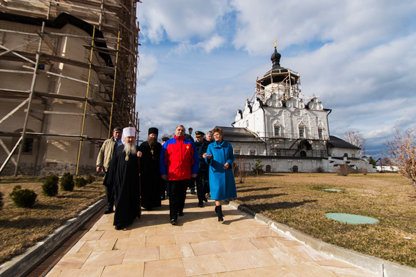 В Свияжском монастыре приветствовали главу МЧС России