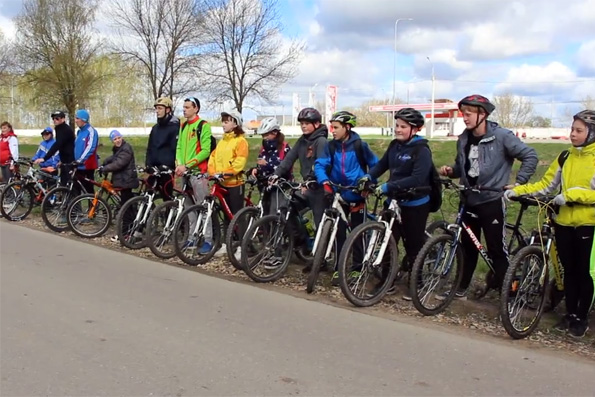 В Зеленодольске прошел велопробег, посвященный Дню Победы