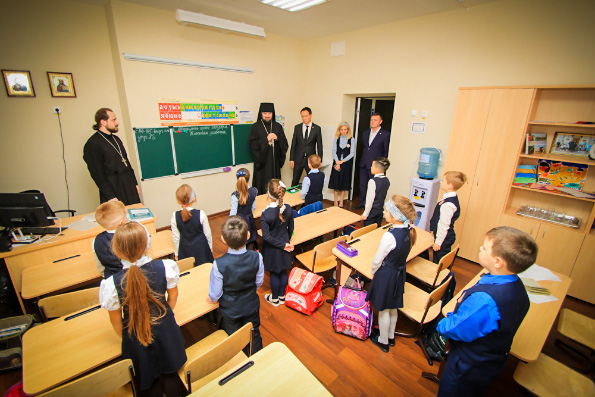 Глава Альметьевского района посетил православную гимназию во имя равноапостольного князя Владимира