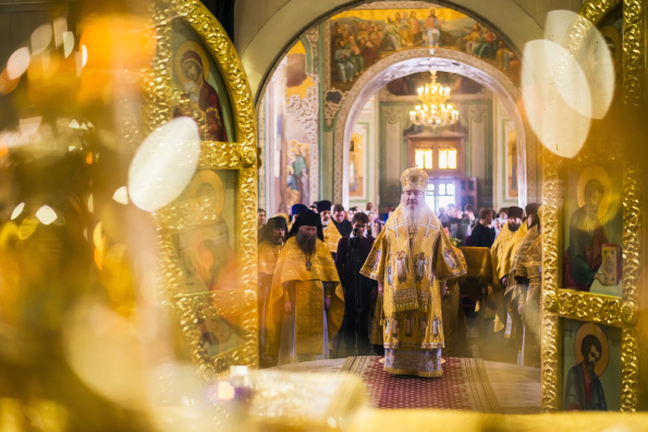 Анонс служения митрополита Феофана в Неделю Торжества Православия