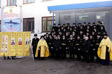 В Северодвинске освятили походный храм для подводного крейсера «Владимир Мономах»