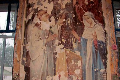 Во время ремонта церкви в селе Ошторма Юмья обнаружились старинные фрески