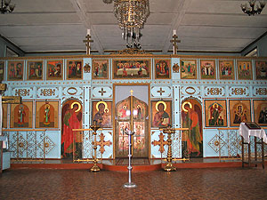 Интерьер крестильной церкви при храме Казанской иконы.
