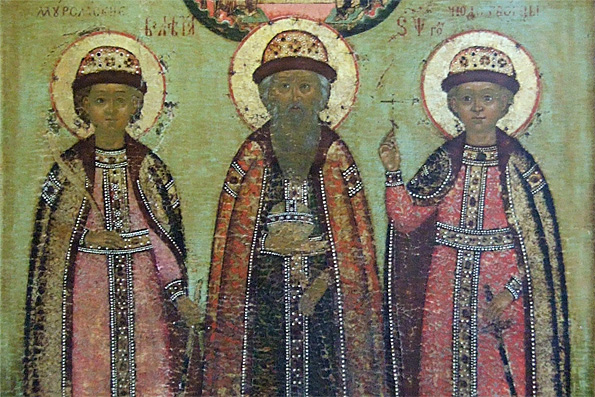 Благоверный князь Константин и чада его Михаил и Феодор (XII в.)