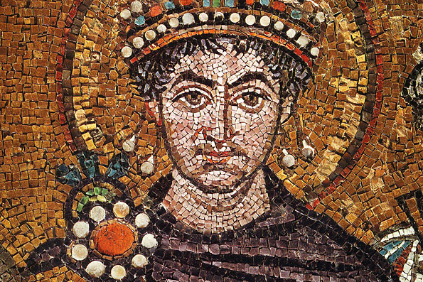 Правоверный царь Иустиниан (565 г.) и царица Феодора (548 г.)