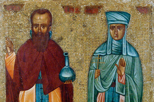 Преподобные Андроник Антиохийский и жена его Афанасия (5 век)