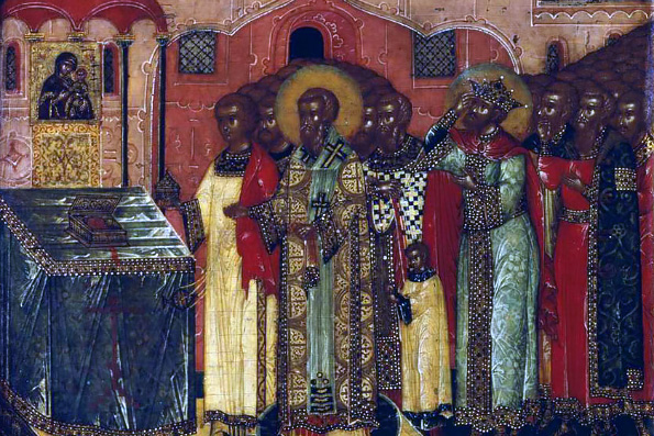 Положение честного пояса Пресвятой Богородицы (395-408 гг.)