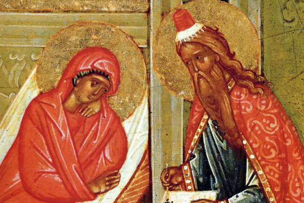 Пророк Захария и праведная Елисавета, родители Иоанна Предтечи (1 век)