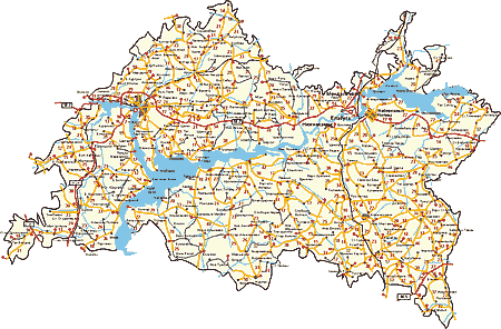 Карта Казанской Епархии