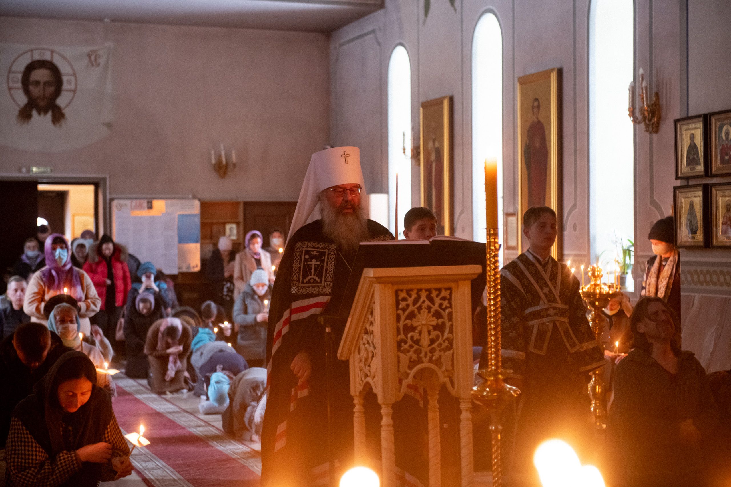 Великое повечерие среда первой седмицы великого поста. Утро на Спасе 29 ноября 2022 года репортаж о кимрских священномучениках.
