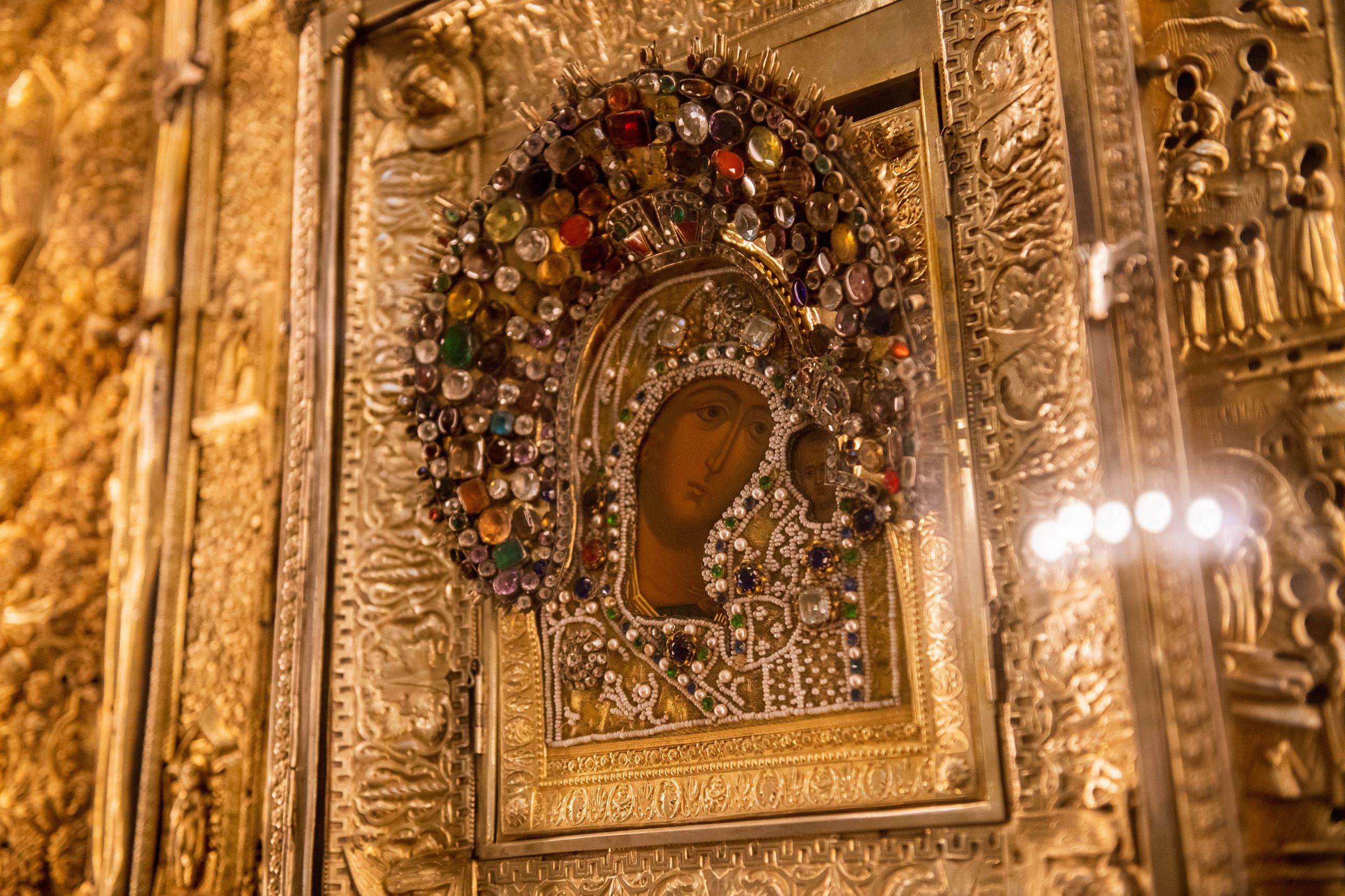 Казанская икона Божией матери в Санкт-Петербурге в Казанском соборе