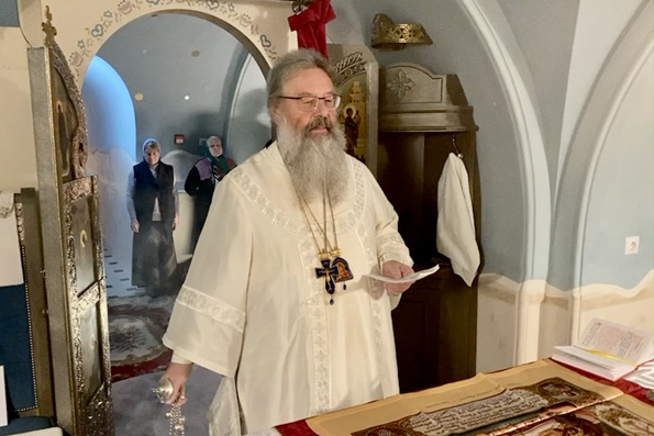 В Димитриевскую субботу митрополит Кирилл совершил Литургию в Пещерном храме Богородицкого монастыря
