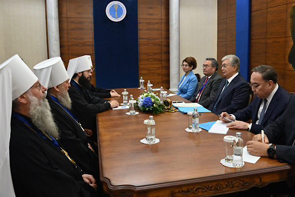 Президент Казахстана провёл встречу с иерархами Русской Православной Церкви 