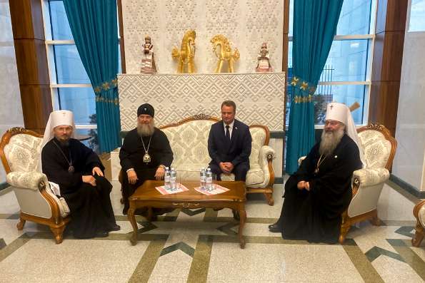Митрополит Кирилл принял участие во встрече с Послом Белоруссии в Казахстане