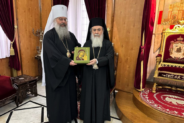 Патриарх Иерусалимский Феофил принял главу Татарстанской митрополии