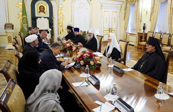 Состоялась встреча Святейшего Патриарха Кирилла с делегацией религиозных деятелей и ученых из Ирана