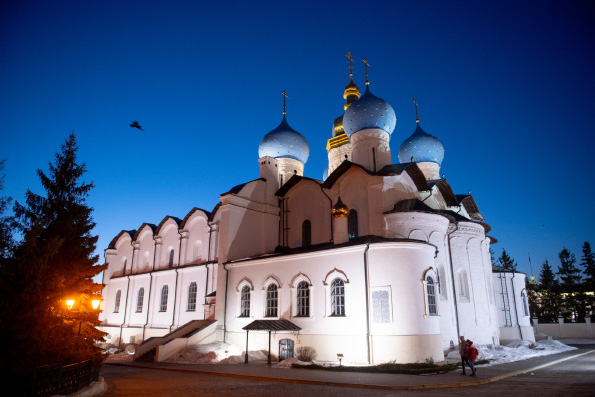 В дни Великого поста в нижнем храме Благовещенского собора Казанского кремля будут совершаться регулярные богослужения