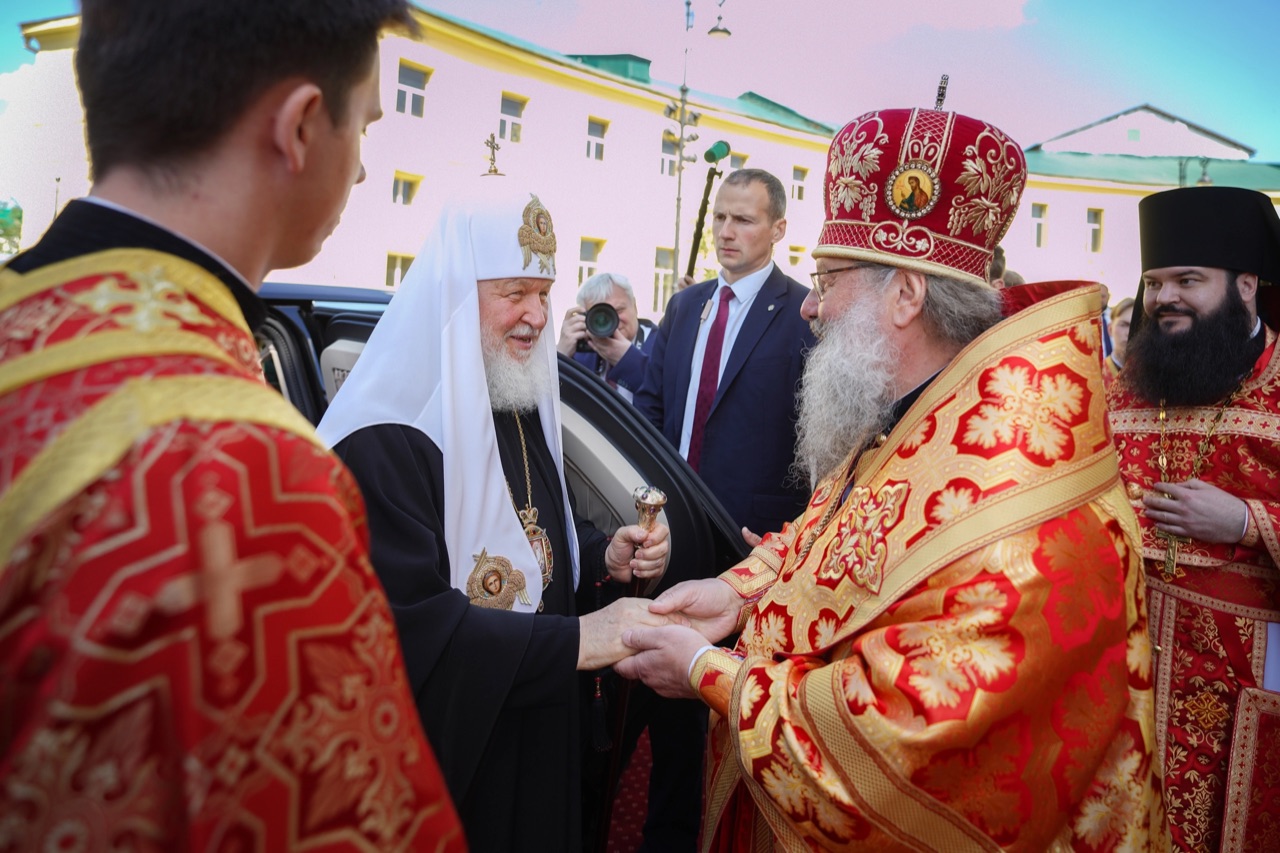 Святейший Патриарх Кирилл выразил благодарность митрополиту Кириллу за прием на Казанской земле