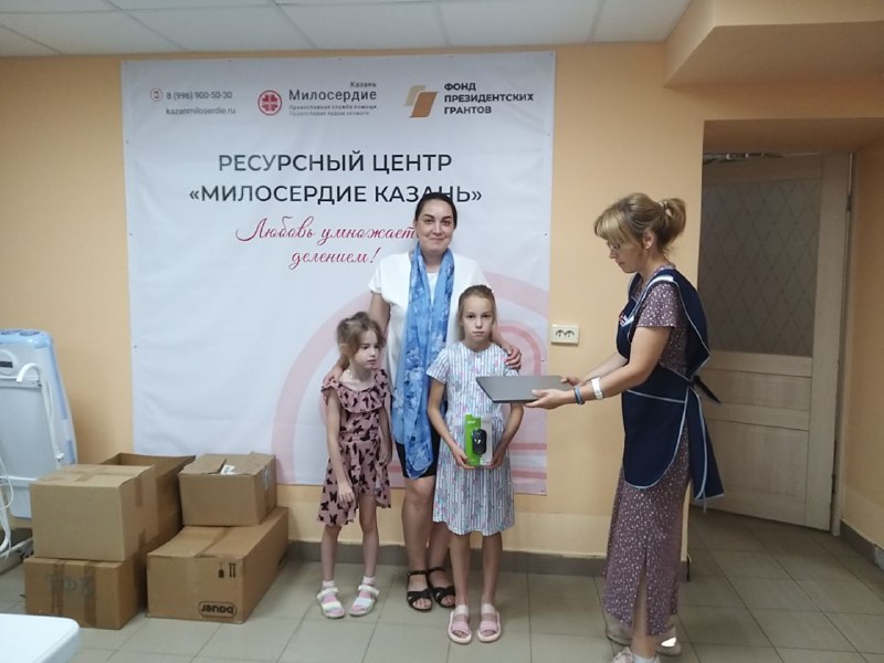 В августе служба «Милосердие — Казань» направила на помощь нуждающимся более миллиона рублей