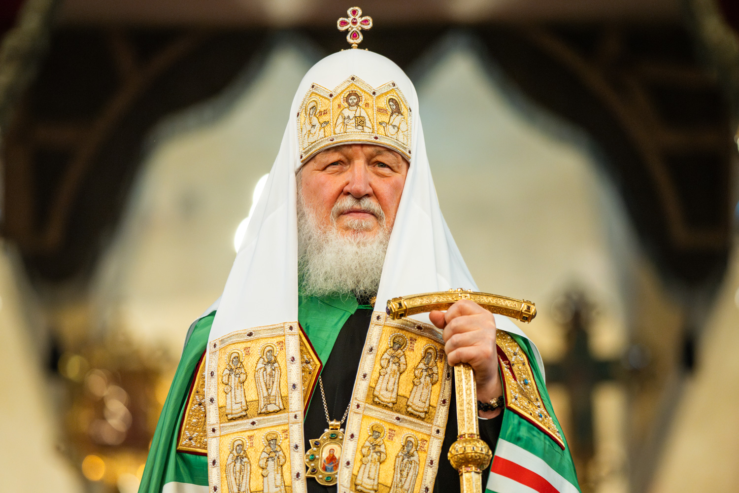 Патриарх Кирилл: Мы должны особенно молиться и просить святителя Ермогена об Отечестве нашем