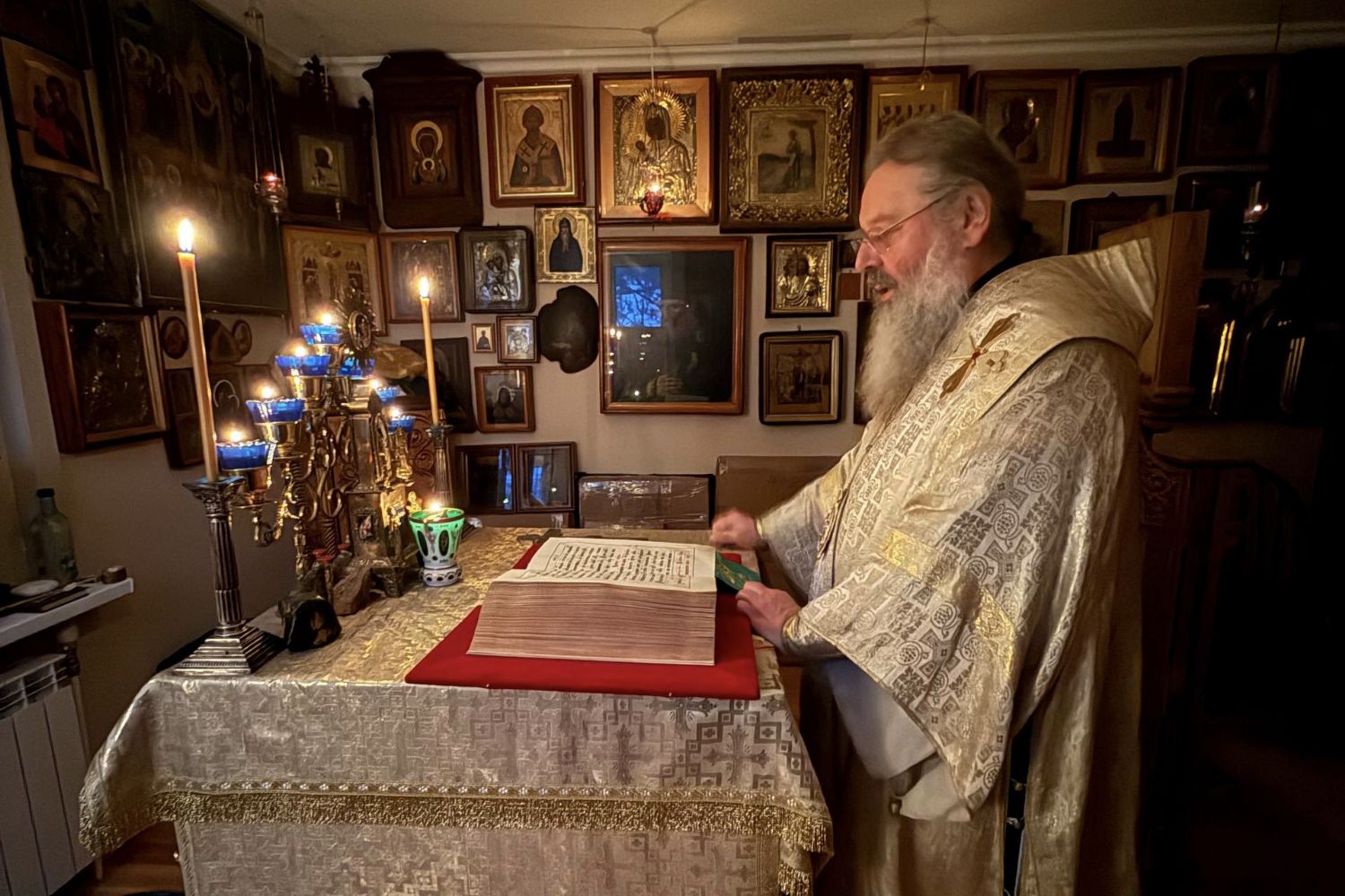 В Неделю 28-ю по Пятидесятнице митрополит Кирилл совершил Литургию в храме иконы Божией Матери «Нечаянная Радость»