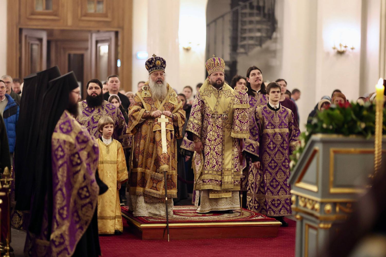 В канун Недели Торжества Православия митрополит Кирилл совершил всенощное бдение в Казанском кафедральном соборе