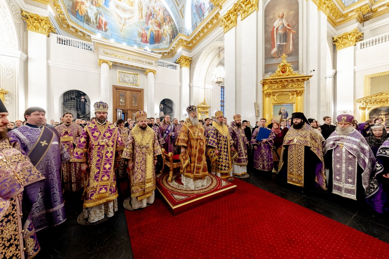 Митрополит Кирилл возглавил чин Торжества Православия в Казанском кафедральном соборе