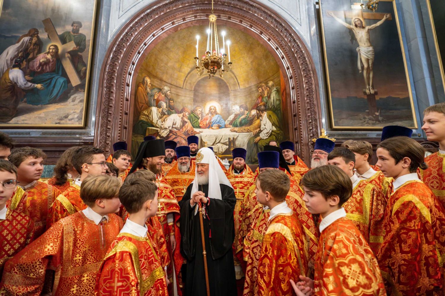 «Детская» Патриаршая Литургия состоялась в Храме Христа Спасителя в Неделю 2-ю по Пасхе