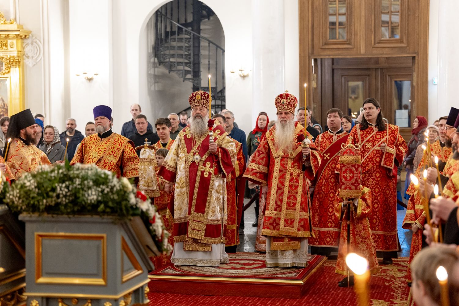 В канун дня памяти святителя Варсонофия Казанского митрополит Кирилл возглавил всенощное бдение в Казанском кафедральном соборе