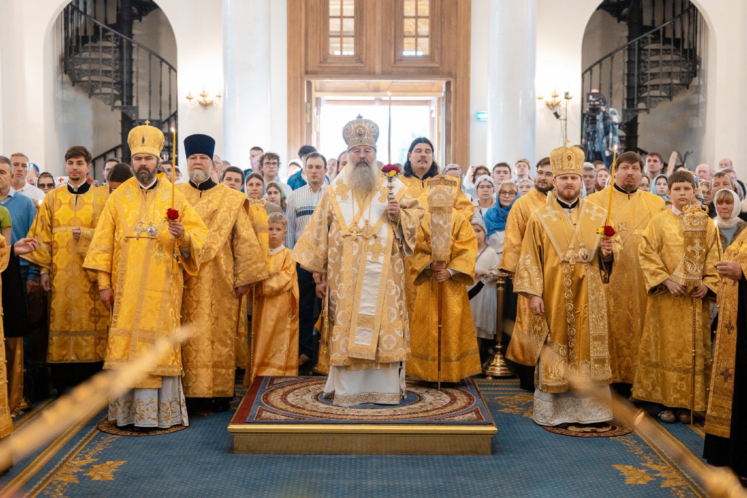 В канун Недели 12-й по Пятидесятнице в Казанском кафедральном соборе состоялось соборное архиерейское богослужение