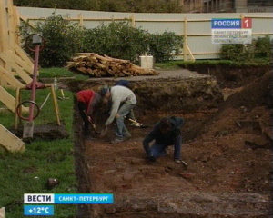 В Петербурге проводят раскопки на месте храма Рождества Христова на Песках