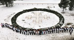 В Латвии установлен самый большой венок Адвента - 19 метров в диаметре