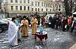 В праздник Богоявления русскоязычная община Бухареста молилась за Литургией на церковно-славянском языке
