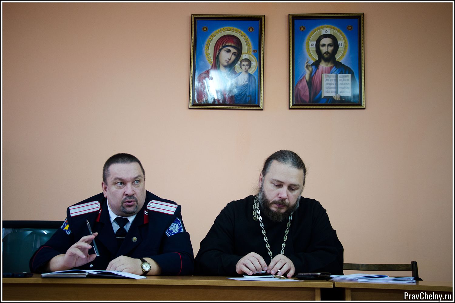 Волжское казачество встретилось с представителями духовенства Татарстанской митрополии (фото)