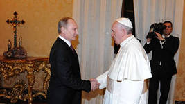 Путин подарил Папе Римскому Владимирскую икону Божией Матери