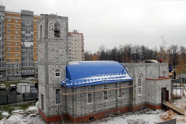 В Зеленодольске продолжается строительство большого православного храма