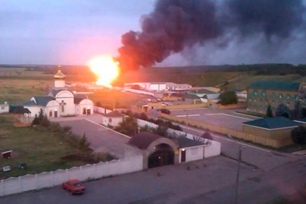 Луганский пограничный храм под обстрелом
