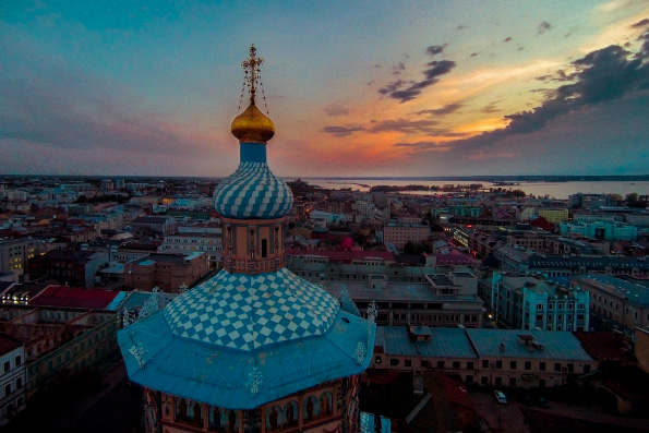 Казанское благочиние Казанской епархии разделено на четыре округа
