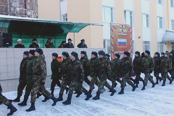 Проводы бойцов спецназа, отбывающих в командировку на Северный Кавказ