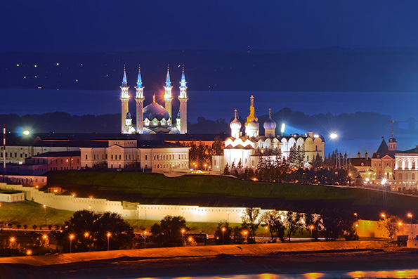 Казанский кремль. Благовещенский собор и мечеть Кул Шариф