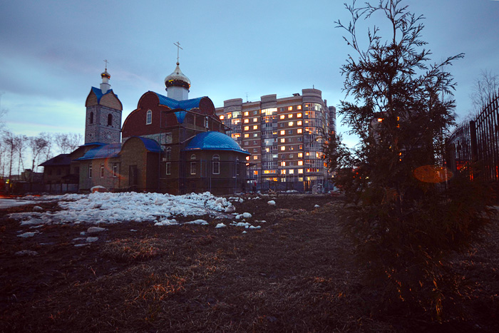 Строящийся храм в честь святителя Николая Чудотворца в Зеленодольске