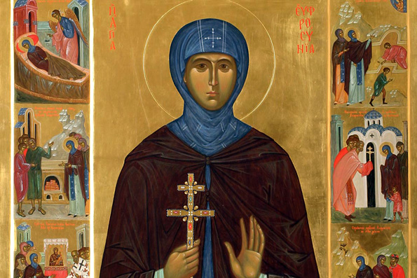 Преподобная Ефросиния, игумения Полоцкая (1173)