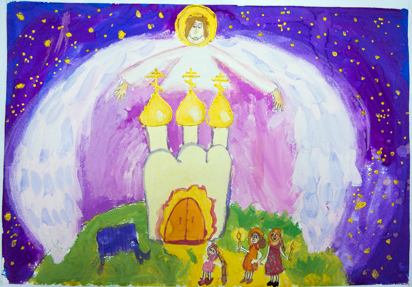Красота спасет мир конкурс. Рисунки на православную тему для детей. Рисунок на тему Церковь.