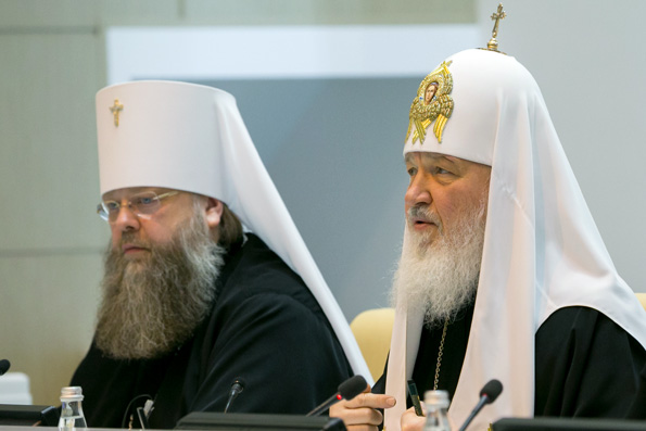 Патриарх Кирилл. Пленарное заседание IV Рождественских парламентских встреч