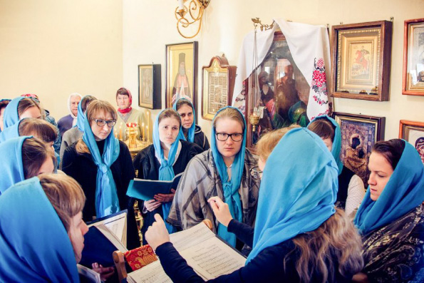 Хор регентского отделения Казанской духовной семинарии принял участие в престольном празднике храма села Масловка