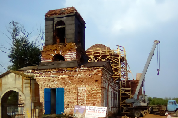 В селе Кураково продолжается восстановление храма